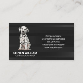 可愛いダルマチアンパピー 名刺