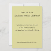 可愛いダルマチアンパピーinデイジー 招待状 (裏面)