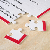 可愛いダルマチアン犬の火災安全のヒント ジグソーパズル (側面)