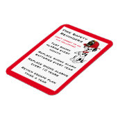 可愛いダルマチア犬の火災安全リマインダー マグネット (左側)