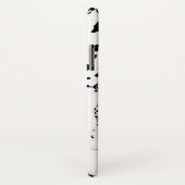 可愛いダルマティア黒白ハッピースポット Case-Mate iPhoneケース (裏面/右)