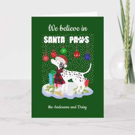 可愛いダルマ信じイアンサンタ シーズンカード (正面)