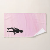 可愛いダンサーピンク バスタオルセット (ハンドタオル)
