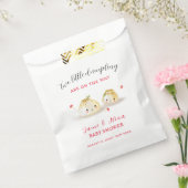 可愛いダンピングマッシュルームツインベビーシャワー フェイバーバッグ (封をした状態)