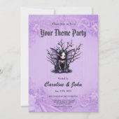 可愛いダークフェアリーとこうもり翼。 招待状 (正面)