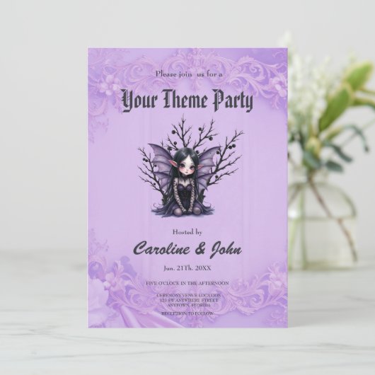 可愛いダークフェアリーとこうもり翼。 招待状 (スタンド正面)