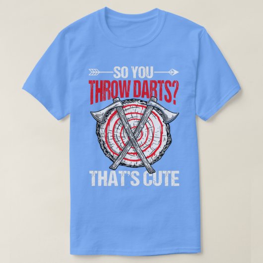可愛いダーツを投げる1 Tシャツ (デザイン正面)