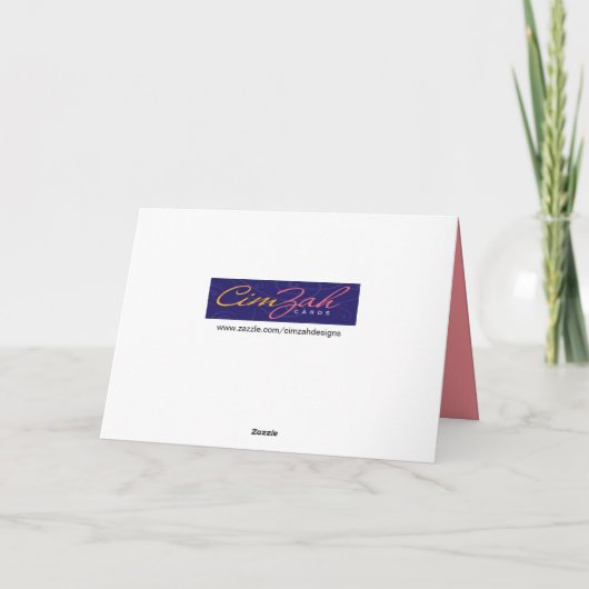 可愛いチップマンクス共有お誕生日ケーキとコーヒー カード (裏面)