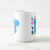 可愛いチムンクコーヒーマグが大好き コーヒーマグカップ (中央)