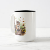 可愛いチムンクマグ ツートーンマグカップ (正面左)