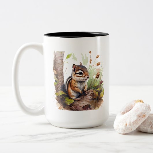 可愛いチムンクマグ ツートーンマグカップ (ドーナツ)