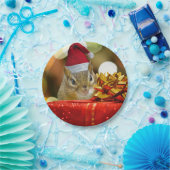 可愛いチムンク・メリークリスマス ペーパープレート (パーティー)