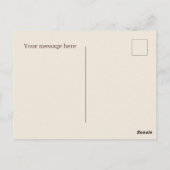 可愛いチョコレートチップクッキーの追加メッセージ ポストカード (裏面)