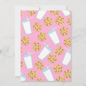 可愛いチョコレートチップクッキーキッズ1st誕生日パーティー 招待状 (裏面)