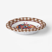 可愛いチョコレートドーナツパーティー ペーパーボウル (傾斜あり)