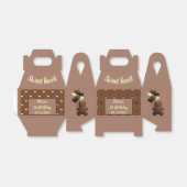 可愛いチョコレートベア誕生日お願い箱 フェイバーボックス (折り畳みなし)