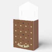 可愛いチョコレートベア赤ちゃんシャワーお願いボックス フェイバーボックス (オープン)