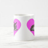 可愛いチョコレートロバベビーフォアスリープ コーヒーマグカップ (中央)