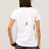 可愛いチョコレートロバベビーフォアスリープ Tシャツ (裏面)