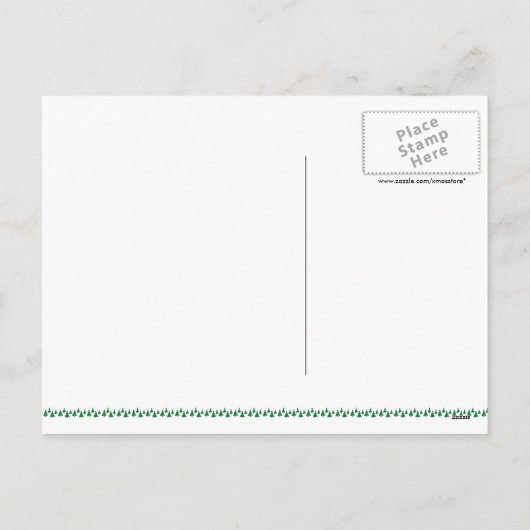 可愛いチワフアクリスマスポストカード シーズンポストカード (裏面)