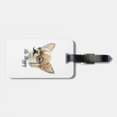 可愛いチワホアドッグ恋人 ラゲッジタグ (裏面横)