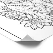 可愛いチワホアパピーカラーリングページポスター ポスター (角)