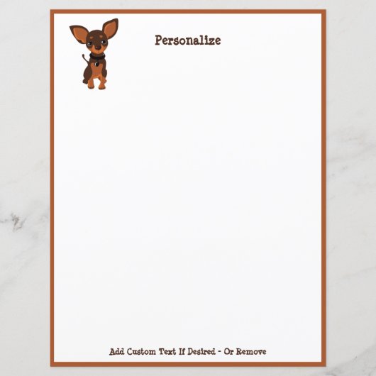 可愛いチワホアパピードッグパーソナライズ (正面)