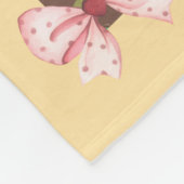 可愛いチワワのケーキ屋さん、sweets 、cherry、coquett,cake,puppyが好き フリースブランケット (角)