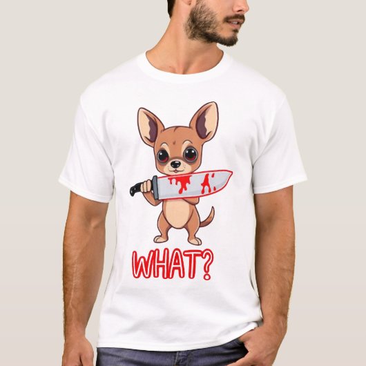 可愛いチワワ Tシャツ (正面)