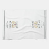 可愛いチーズパンを持おもしろいってハヴァルティ キッチンタオル (横)