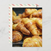可愛いツアーエッフェルのYummy croissant写真 ポストカード (正面/裏面)