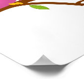 可愛いツインズオームズオンブランチガールボーイ誕生日バナー ポスター (角)