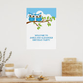 可愛いツインズフールズオンブランチボーイズ誕生日ポスター ポスター (キッチン)