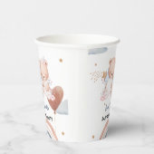 可愛いツインベアーバルーンベビーシャワーパーティー 紙コップ (右)