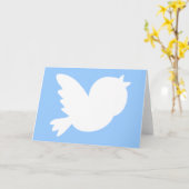 可愛いツイート カード (黄色い花)