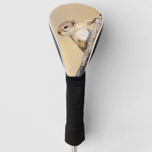 可愛いツリリス野生動物の写真 ゴルフヘッドカバー (正面)