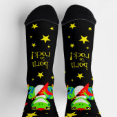 可愛いツリーフロッグスロックンレッドギター ソックス (上部)