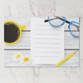 可愛いティアウェイ紙パッドとコーヒー&フラワー ペーパーパッド (正面)