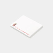 可愛いティーカップピグパーソナライズノート ポストイット (アングル)