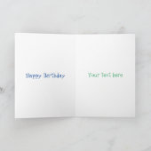 可愛いティーバグのカップ漫画ユーモアキャラクター カード (内部)