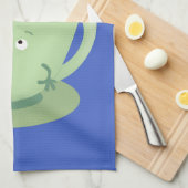 可愛いティーバグのカップ漫画ユーモアキャラクター キッチンタオル (四つ折り)