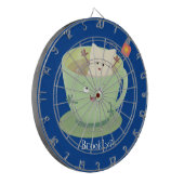 可愛いティーバグのカップ漫画ユーモアキャラクター ダーツボード (正面左)