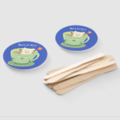 可愛いティーバグのカップ漫画ユーモアキャラクター ハンドファン (組立なし)