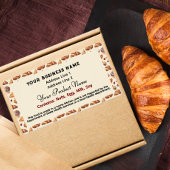 可愛いテキサス州コテージ食品法ラベルcroissant ラベル