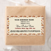 可愛いテキサス州コテージ食品法ラベルcroissant ラベル (インサイチュ)