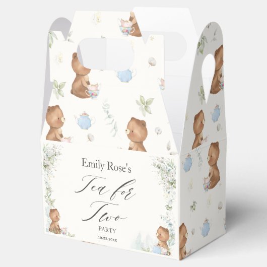 可愛いテディが2歳の誕生日のお気に入りB フェイバーボックス (オープン)