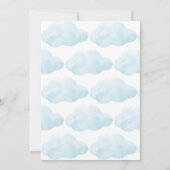 可愛いテディを待つベビーシャワー 招待状 (裏面)