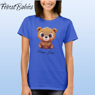 可愛いテディベアかわいい動物の漫画グラフィック🧸 Tシャツ
