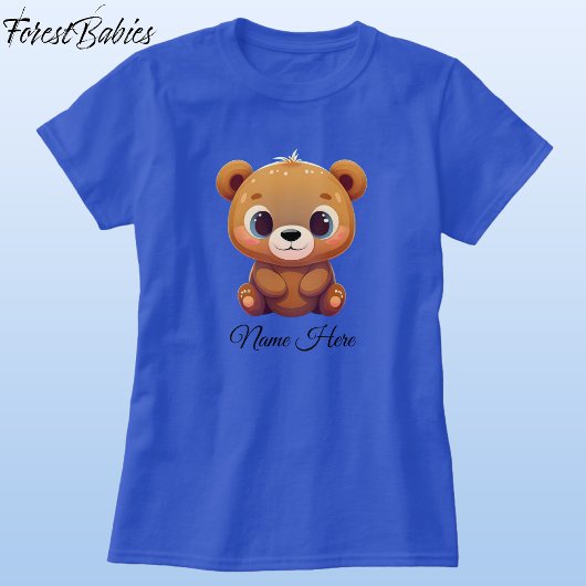 可愛いテディベアかわいい動物の漫画グラフィック🧸 Tシャツ