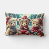 可愛いテディベアがメリークリスマス ランバークッション (裏面)